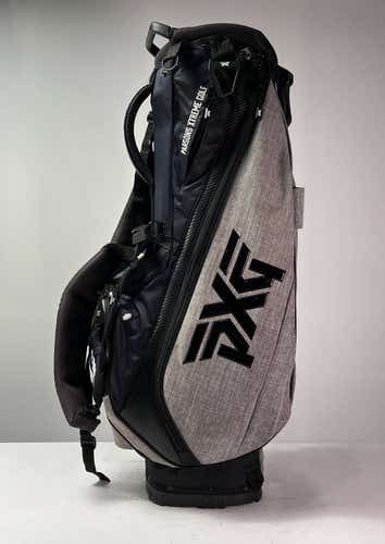 PXG Stand Bag Black Gray 4-Way Divide Single Strap and Dual Strap Golf Bag