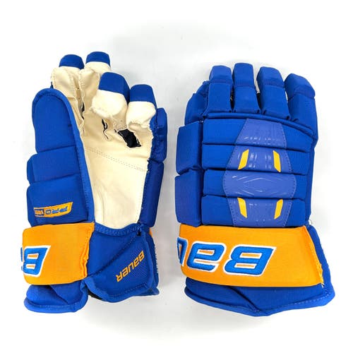 Bauer Pro Series - Pro Stock Hockey Gloves (Blue/Yellow)
