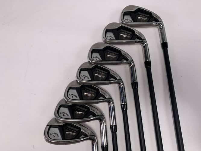 Callaway Rogue ST Max OS Lite Iron Set 5-PW+AW Project X Cypher 5.0 Senior RH