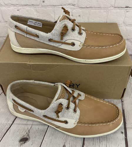 Sperry Top-Sider 82426 Songfish Wool Linen Women's Boat Shoes US 10 M UK 7.5 M