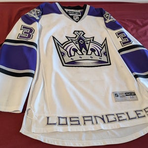White Used Medium Los Angeles Kings Men's Reebok Jersey