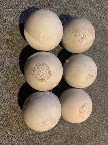 Used Lacrosse Ball 6 Pack, assorted brands