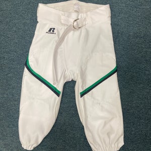 Russell New White Youth Large Football Pant