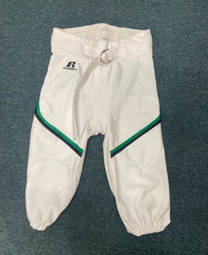 Russell New White Youth Large Football Pant
