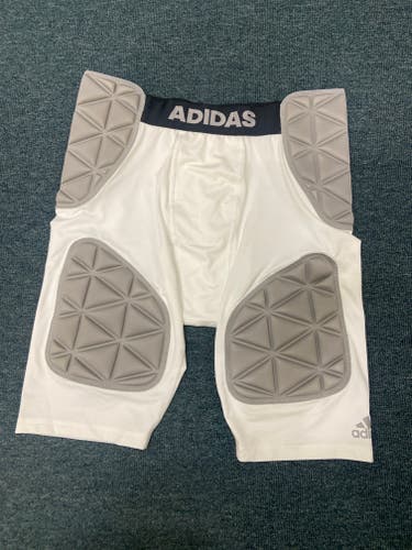 Adidas New Adult Large Techfit 5 Pad White Smash Girdle