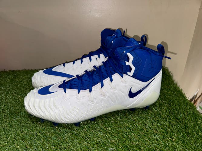 Nike Force Savage Pro Elite TD Football Cleats Blue White AJ6605-106 Size 15 NEW