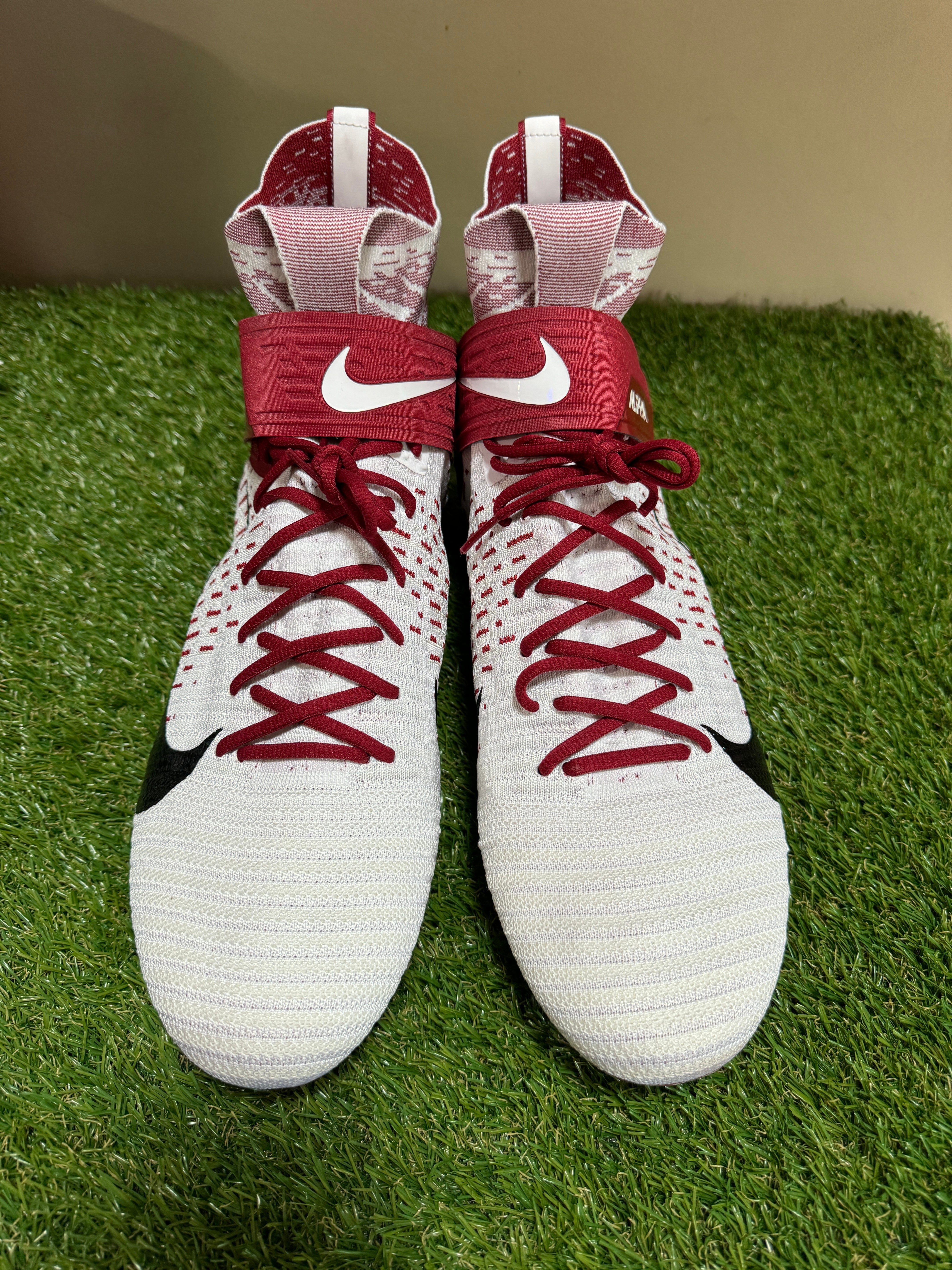 Nike Alpha Menace Elite Football Cleats White/University Red BV2077-102 Size 16 Size 14 Nike Alpha Menace Elite 2 Football Cleat White  main image 3