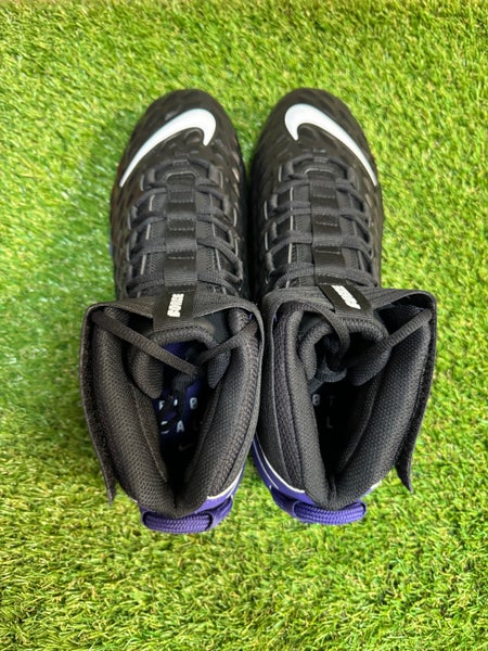 Nike Force Savage Pro 2 Black Purple PE Football Cleats Size 14.5 BV3969-003 NEW Nike Force Savage Pro 2 Black Purple PE Football Cleats Size  main image 4