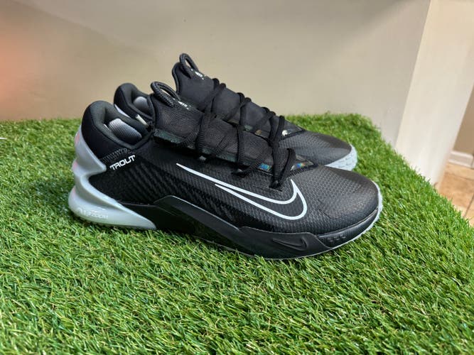 Nike Force Zoom Trout 8 TF Turf Black Grey Baseball Shoes Men Size 11 DJ6522-010