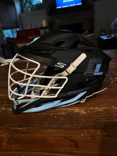 Cascade S Lacrosse Helmet, black, Carolina blue, Omnia