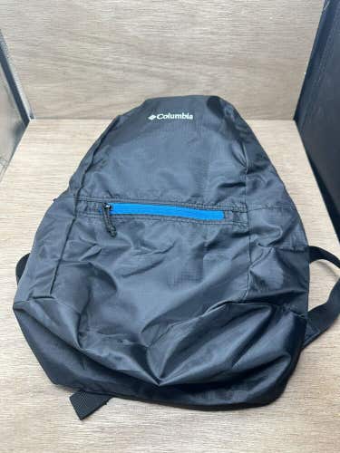Columbia Sports Lightweight Backpack Black Blue Packable Multipurpose School