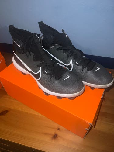 Black Used Size 12 (Women's 13) Nike Molded Cleats Alpha Huarache NXT MCS