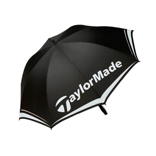 NEW TaylorMade 60" Single Canopy Black/White/Grey Golf Umbrella
