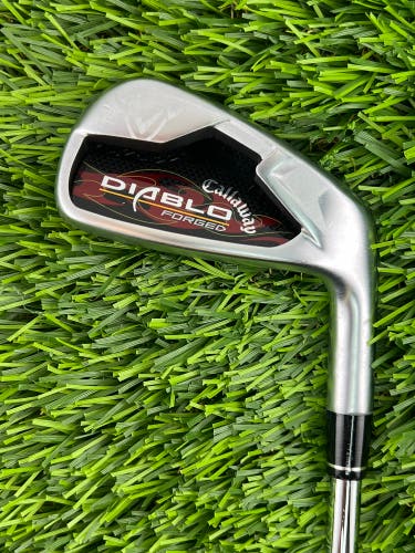 RH Callaway Diablo Forged Single 6 Iron Steel NS PRO Steel Shaft Uniflex