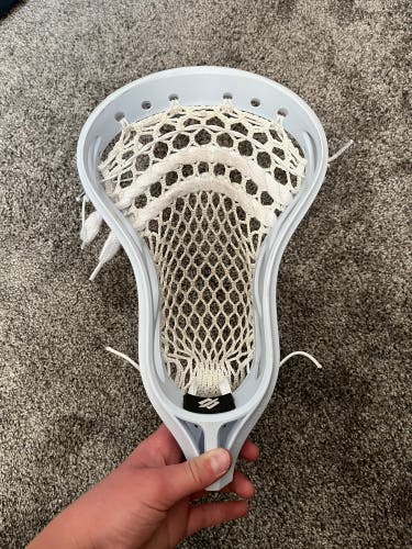 Stringing mark 1 lacrosse head