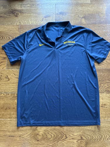 Michigan Lacrosse Blue New Men's Nike Dri-Fit Shirt