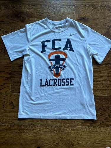 FCA Lacrosse White Boys Nike Dri-Fit Shirt