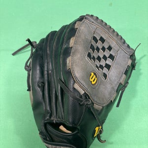 Gray Used Wilson A360 Right Hand Throw Softball Glove 14"