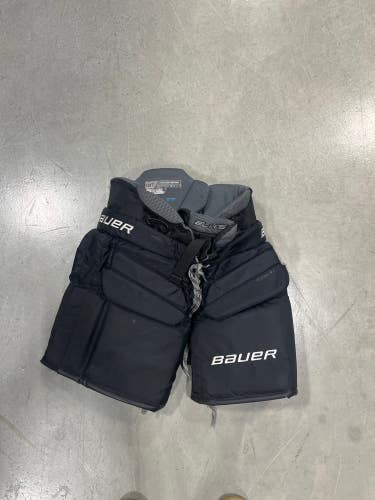 Black Used Intermediate Medium Bauer Elite Hockey Goalie Pants