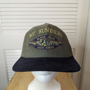 Vintage Mt. Rushmore Leather Strapback Hat
