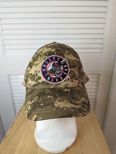 Valley Blue Sox Camo SGA Strapback Hat NECBL