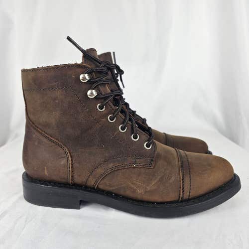 Thursday Boot Company Womens Captain Brown Leather Ankle Lace Up Boots Size 7.5