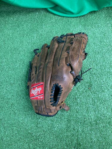 Brown Used Rawlings Sandlot Series Right Hand Throw Pitcher's Baseball Glove 12.5"