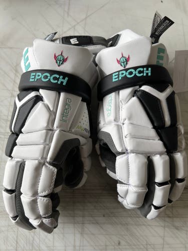 New Epoch 14" Integra Elite Lacrosse Gloves Chrome
