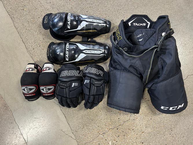 Used Youth CCM, Easton, Bauer Starter Kit