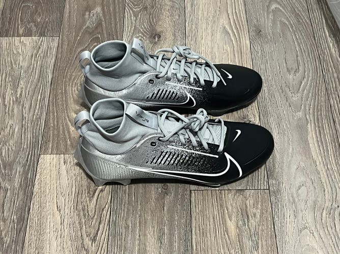 Nike Vapor Edge 360 Pro 2 Metallic Grey Football Cleats HF3454-003 Men's Size 12