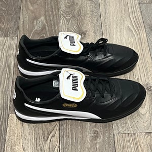 New Puma King Top Turf Black White Soccer Shoes Cleats Mens Size 13