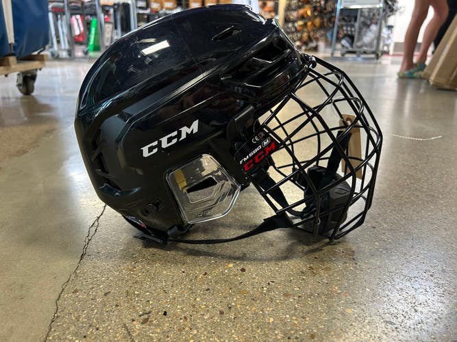 Black Used Medium CCM Tacks 210 Helmet