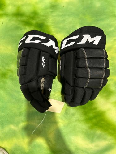 Black Used Junior CCM 4R II Gloves 12"