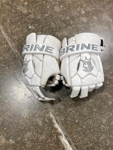 Used Brine King Superlight III Lacrosse Gloves 10"