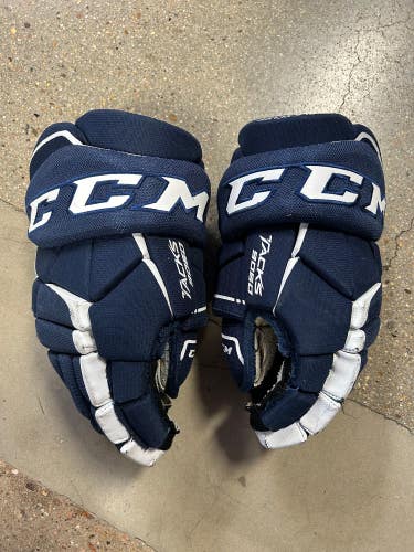 Blue Used Junior CCM Tacks 9060 Gloves 12"