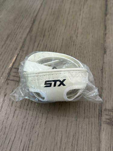Two White STX Lacrosse Chin Strap