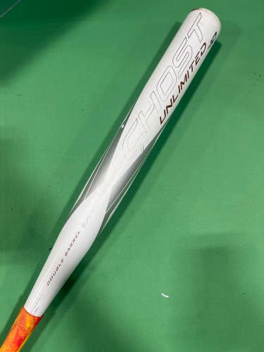 White Used 2023 Easton Ghost Unlimited Bat (-10) Composite 22 oz 32"