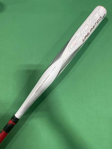White Used 2023 Easton Ghost Unlimited Bat (-10) Composite 22 oz 32"
