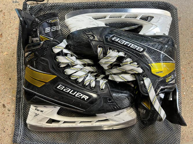 Used Intermediate Bauer Supreme UltraSonic Hockey Skates 6