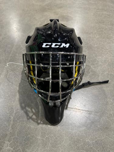 Black Used Junior CCM Axis 1.5 Goalie Mask