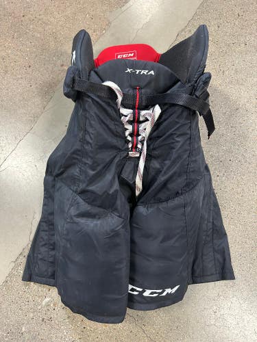 Black Used Senior Large CCM Xtra Hockey Pants