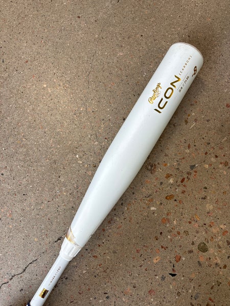 Used Kid Pitch (9YO-13YO) 2024 Rawlings Icon Bat USSSA Certified (-8) Composite 22 oz 30"