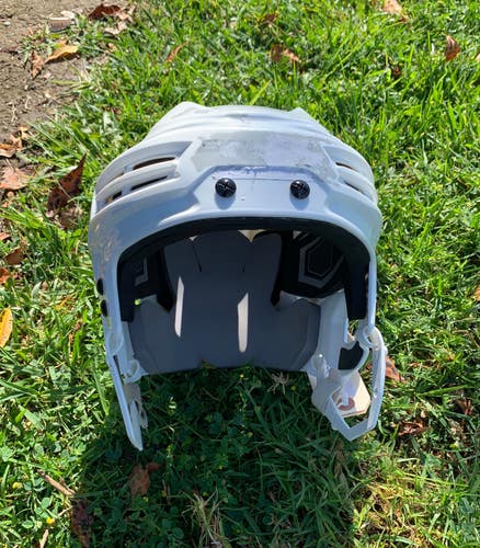 White Used Large Bauer IMS 5.0 Helmet
