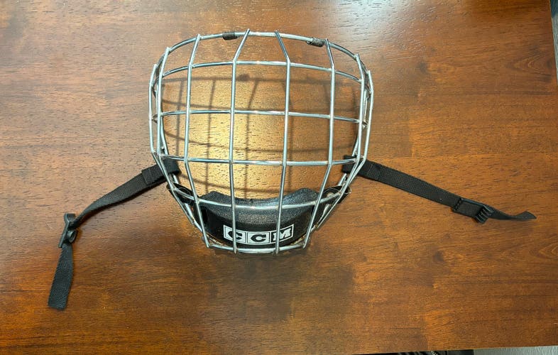 CCM 480M Chrome Hockey Cage Made In Sweden