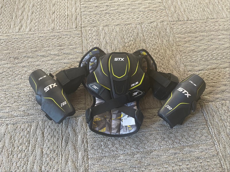 USED Small STX Stallion 200 Shoulder Pads + Small STX Stallion Arm Pads (BUNDLE)