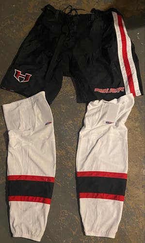 Black New XL Bauer Pant Shell Pro Stock