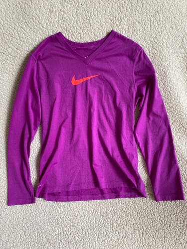 Purple Used XL Girls Nike Long Sleeve Shirt
