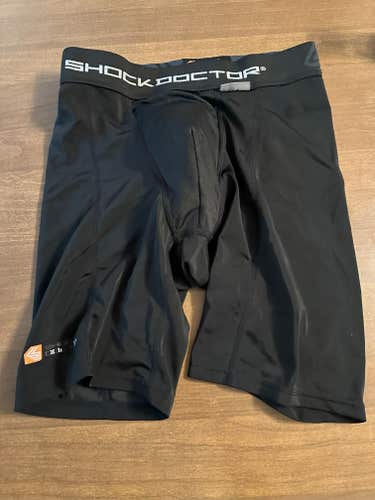 Shock Doctor 221 Core Compression Shorts • Black Men's L
