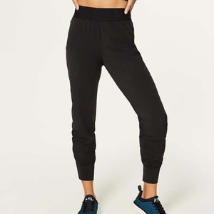 LULULEMON Box It Out Jogger Women's Size: 2 Pants Black Logo Band Nulu
