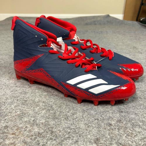 Adidas Mens Football Cleats 14 Navy Red Shoe Lacrosse AS Freak X Carbon Mid V3